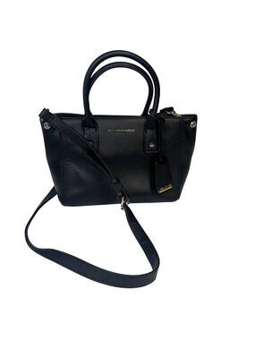 New York & Company Satchel Handbag Purse Adjustable Shoulder Strap Black
